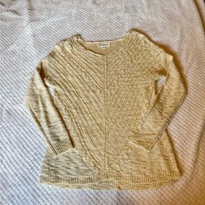 Cloud Chaser Women's Cream V-Neck Sweater